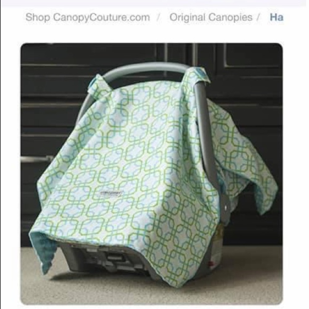 Canopy Couture car seat canopy. Brand new.